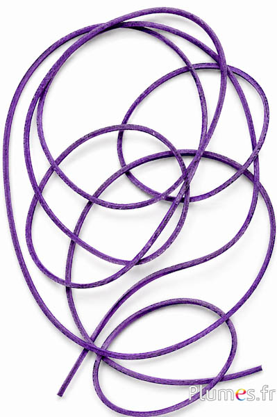 Leren riem - dikte 3 mm - paars
